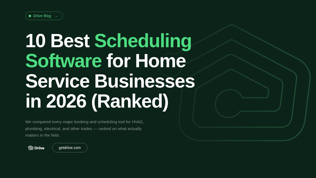 10 Best Scheduling Software for Home Services (2026)
